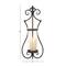 Black Iron Traditional Candle Wall Sconce, 25&#x22; x 10&#x22; x 6&#x22;